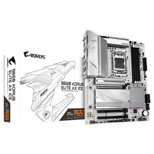 Gigabyte B650 AORUS ELITE AX ICE placa base AMD B650 Zócalo AM5 ATX (Espera 4 dias)-SX20 Gigabyte B650 AORUS ELITE AX ICE placa base AMD B650 Zócalo AM5 ATX (Espera 4 dias)